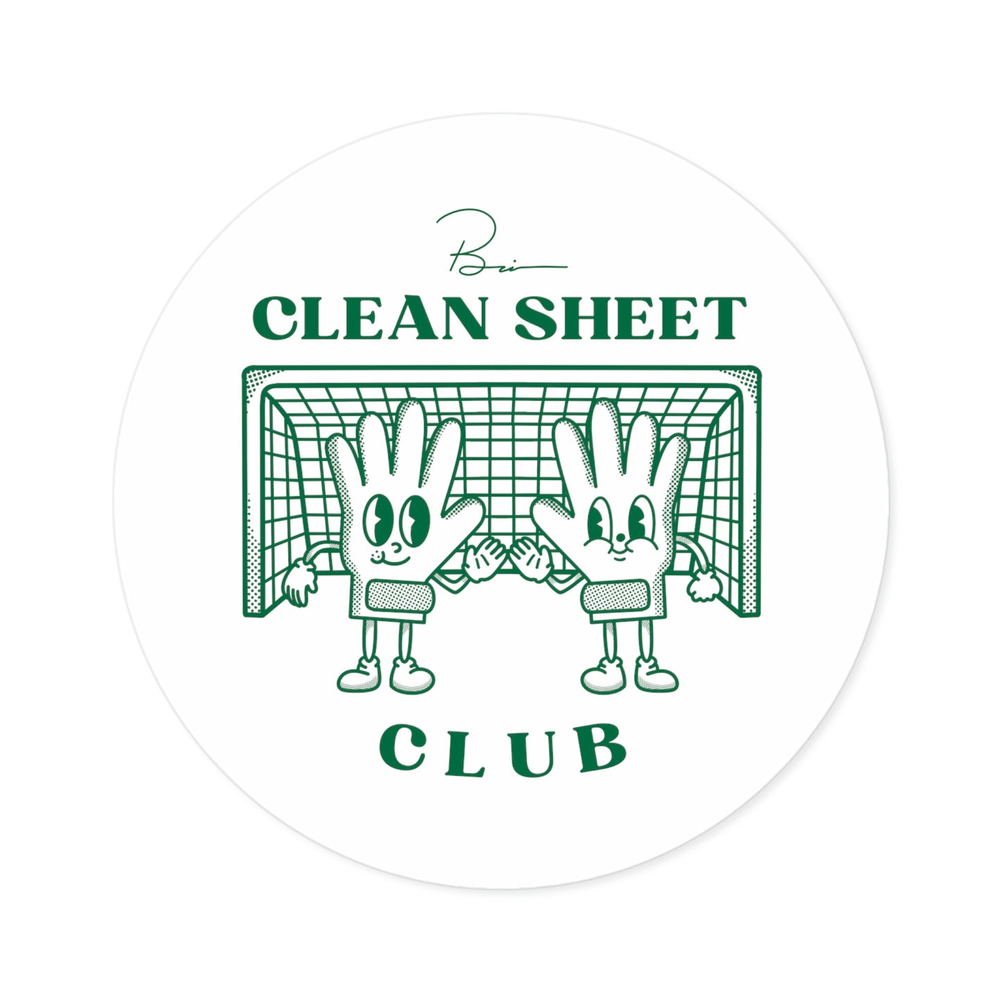 Clean Sheet Club Sticker, Green