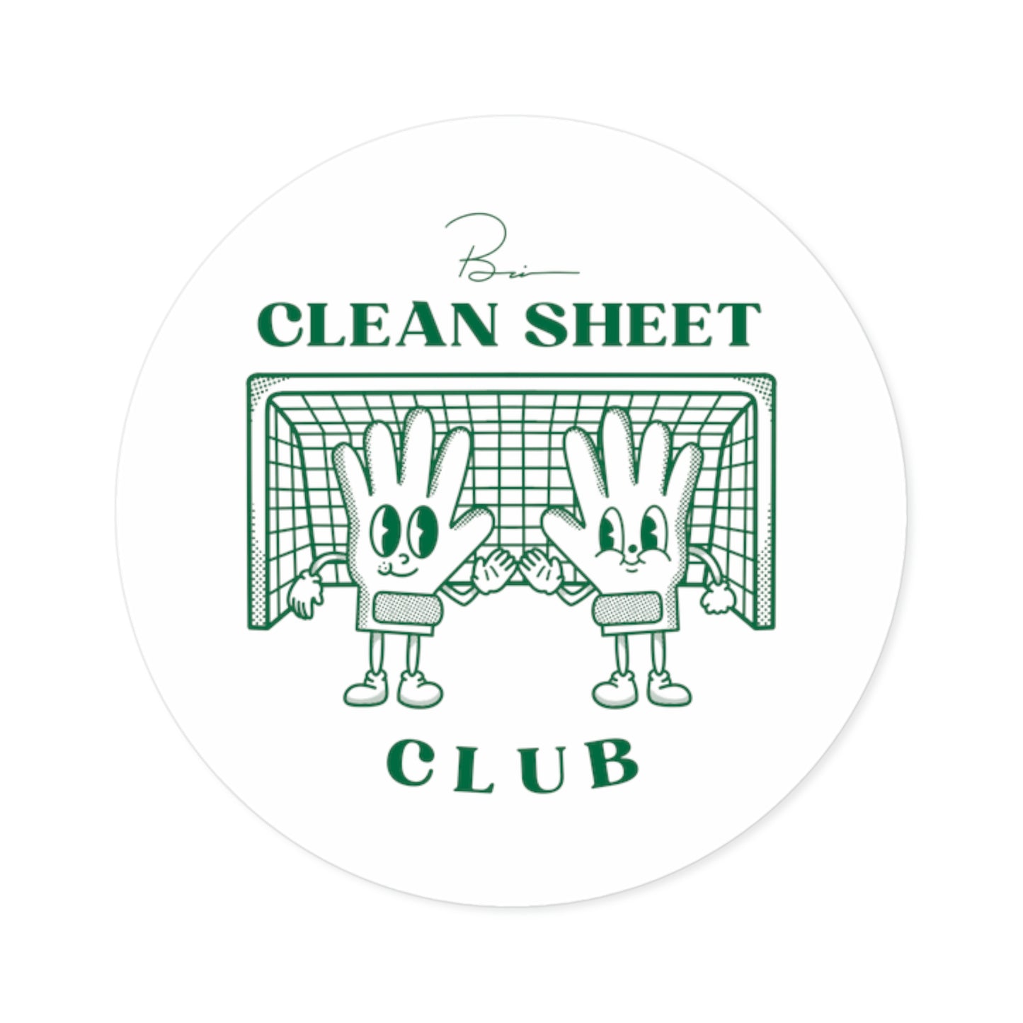Clean Sheet Club Sticker, Green