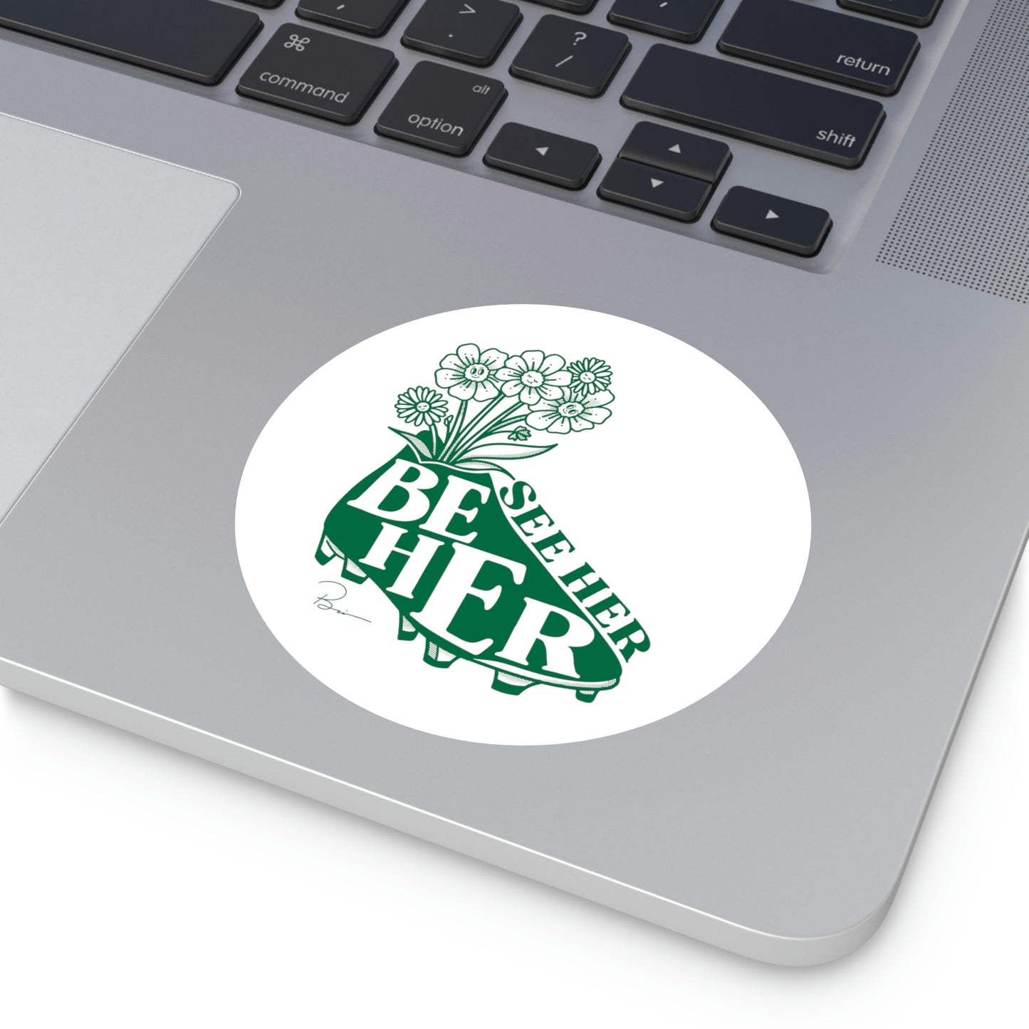 See Her Be Her Sticker, Green