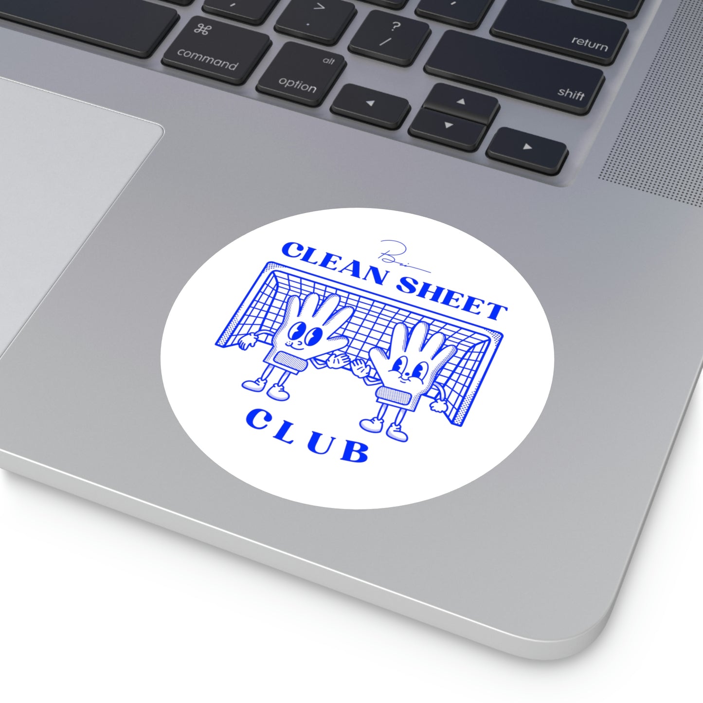 Clean Sheet Club Sticker, Blue